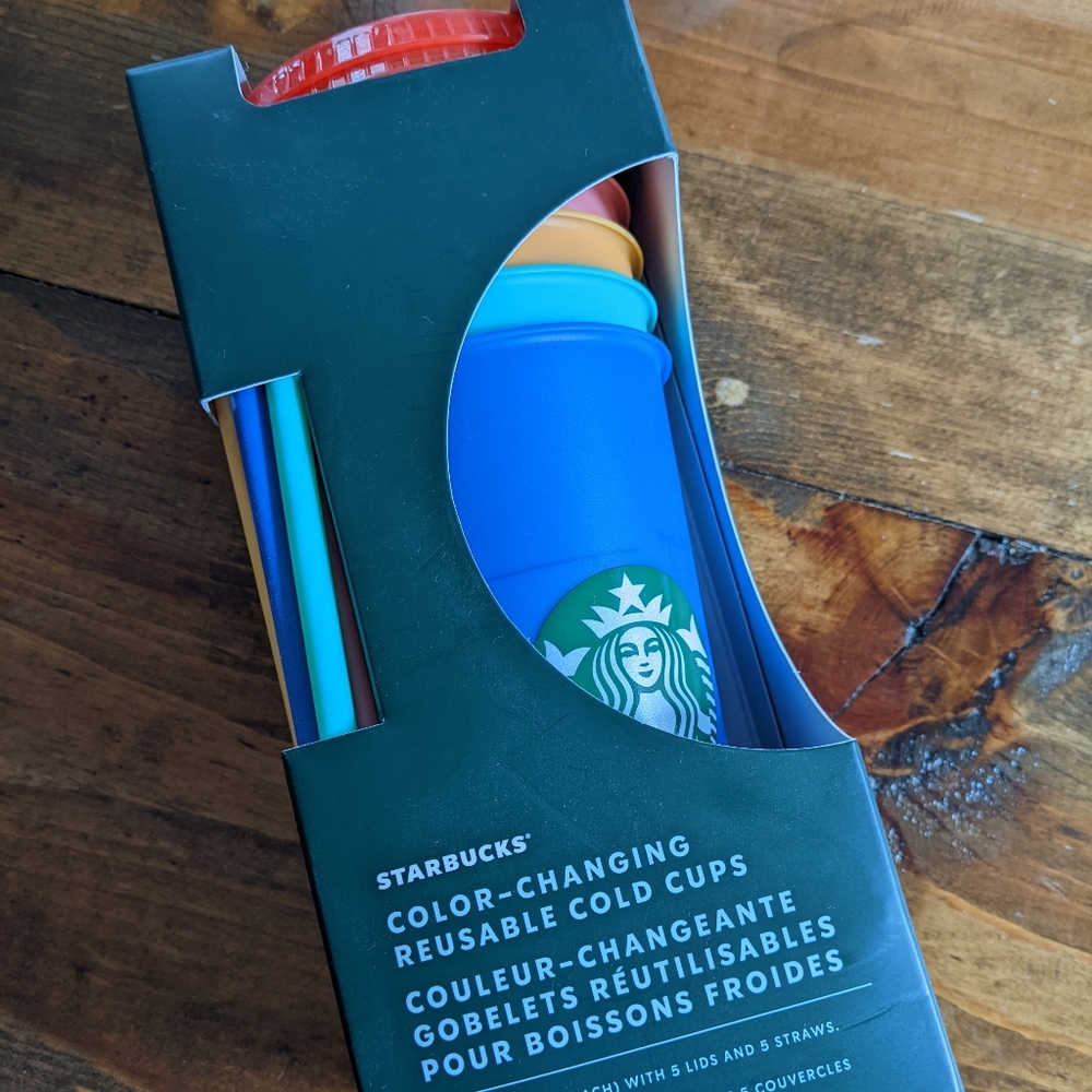 Starbucks 2020 Pride Color Changing Cold Cups NIB